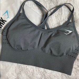 Gymshark original seamless sports bra grey L